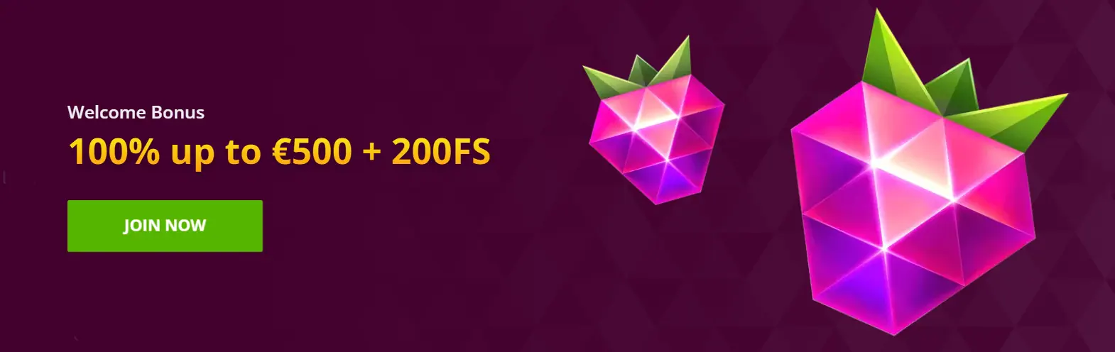 Malina Casino Μπόνους Καλωσορίσματος - 100% έως €500 συν 200 δωρεάν περιστροφές